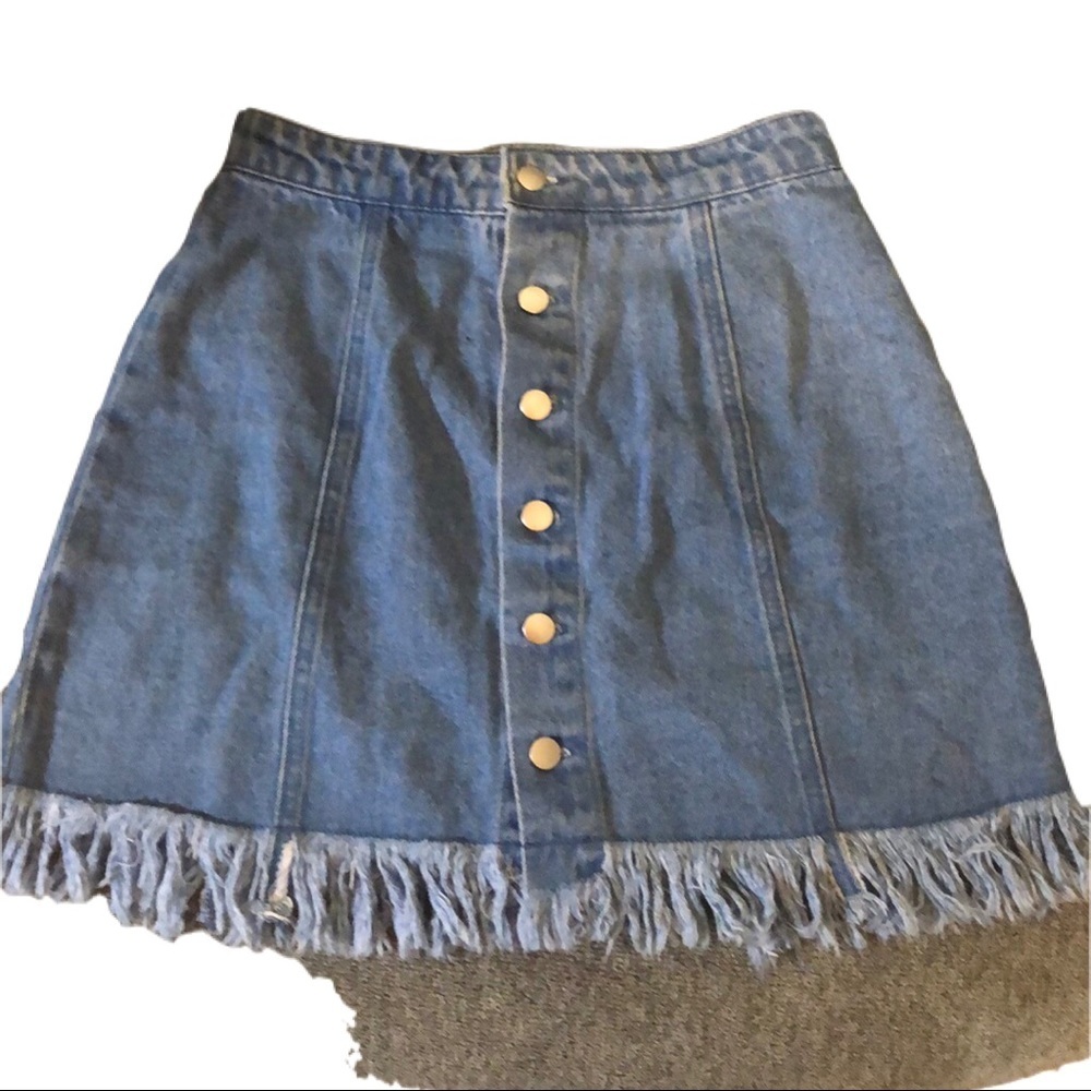 F21 Jean mini skirt S